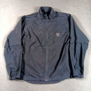 Zero Restriction Jacket Mens Medium Black Tour Series Full Zip Rain Windbreaker
